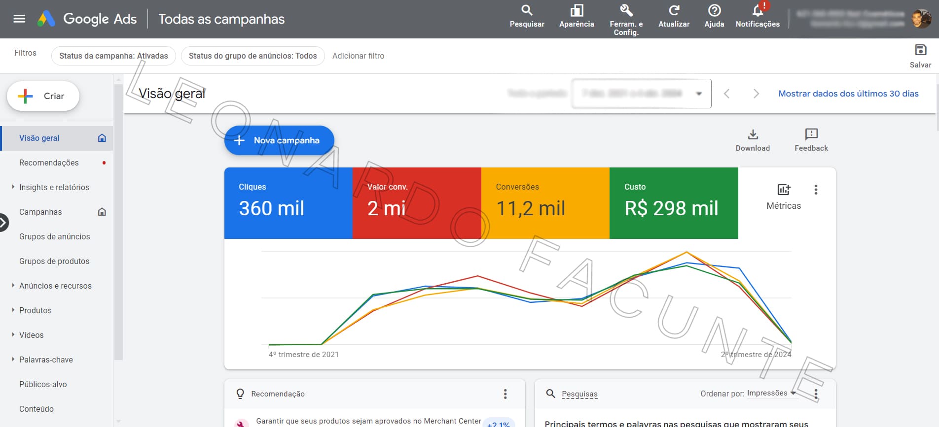 Resultado Google Ads 1